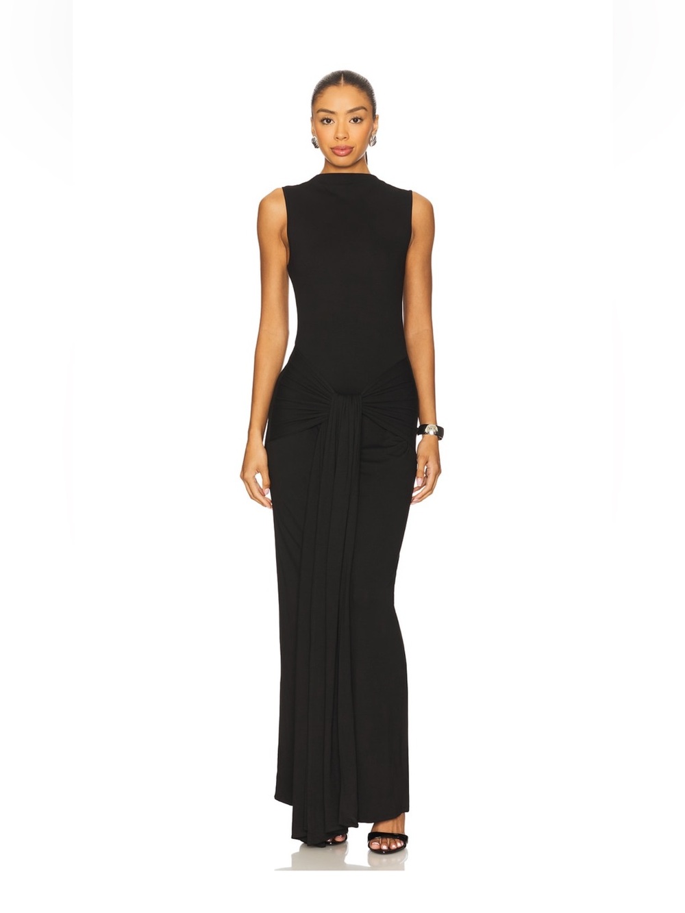 superdown Black Sleeveless Maxi Dress